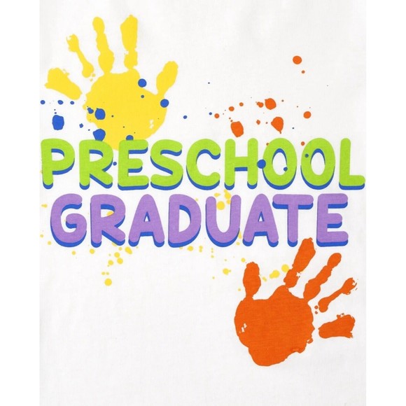 Childrens Place Unisex Kids Graduation Shirt Preschool Graduate T-Shirt, Size 3T - Picture 2 of 2